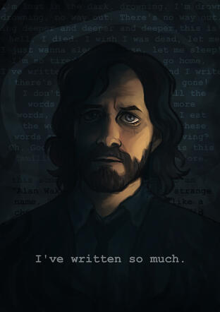 Fanart of Alan Wake from Alan Wake 2