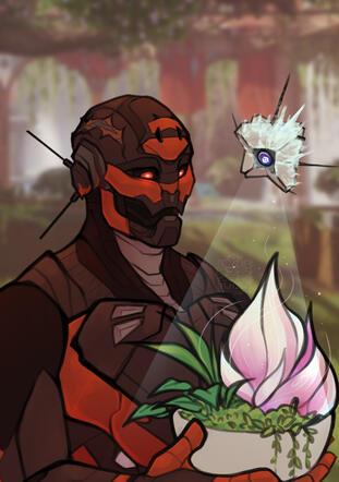 Artfight Attack of someone's Exo OC