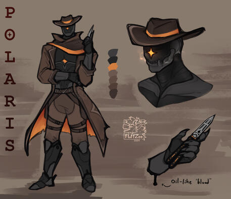 cowboy robot OC